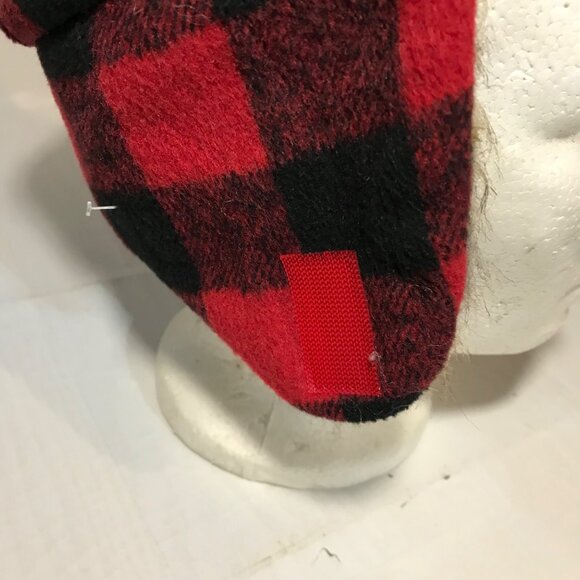 Indigo Baby Plaid Trapper Hat With Faux Fur Lining 6-12M - Picture 9 of 10